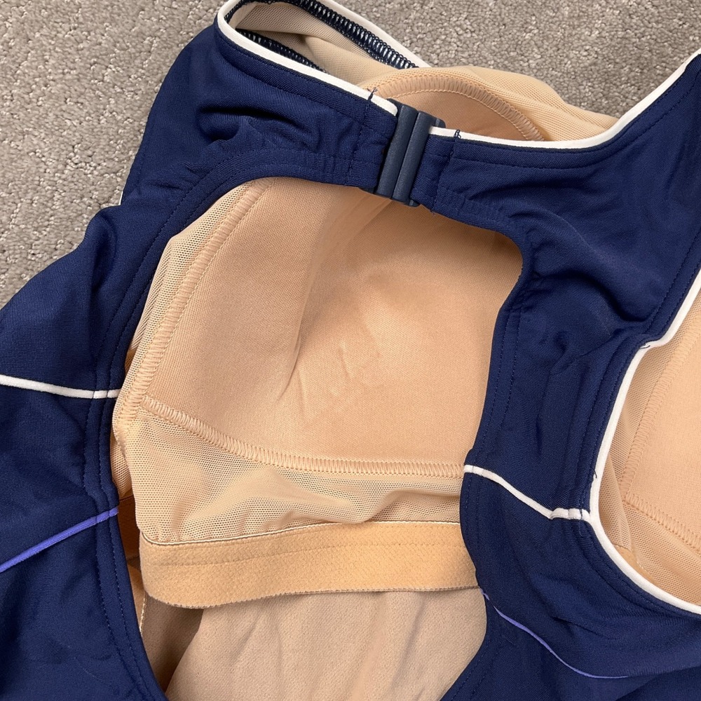 Lands End 1 Piece Swimsuit Womens 22W Navy Blue Training Modest Sporty Athletic - Picture 7 of 10